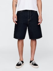 Gap Dark Wash Blue 10.5" Baggy Denim Shorts - Image 1 of 5