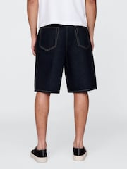 Gap Dark Wash Blue 10.5" Baggy Denim Shorts - Image 2 of 5