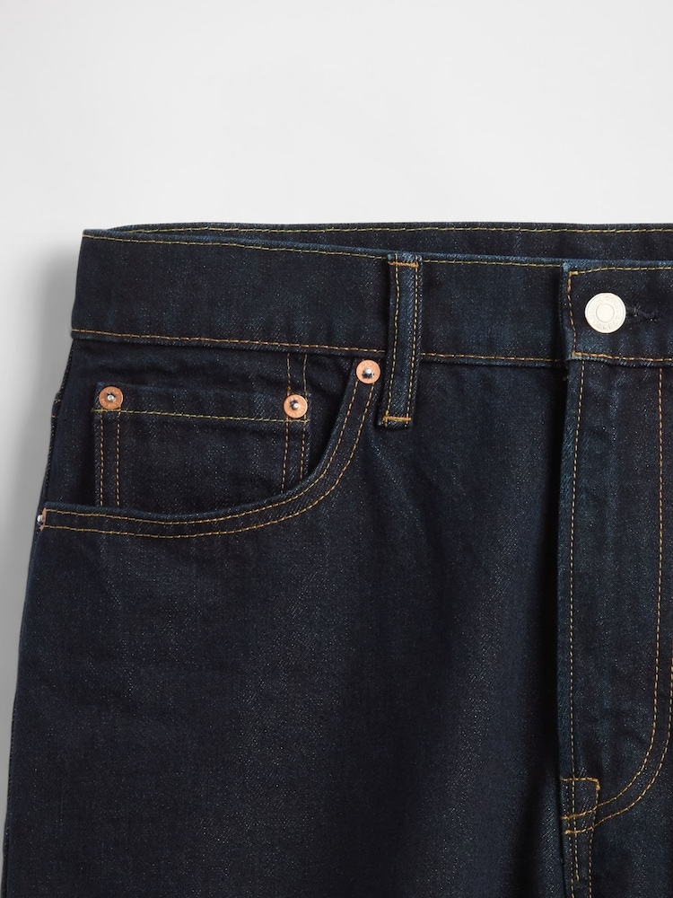 Gap Dark Wash Blue 10.5" Baggy Denim Shorts - Image 5 of 5