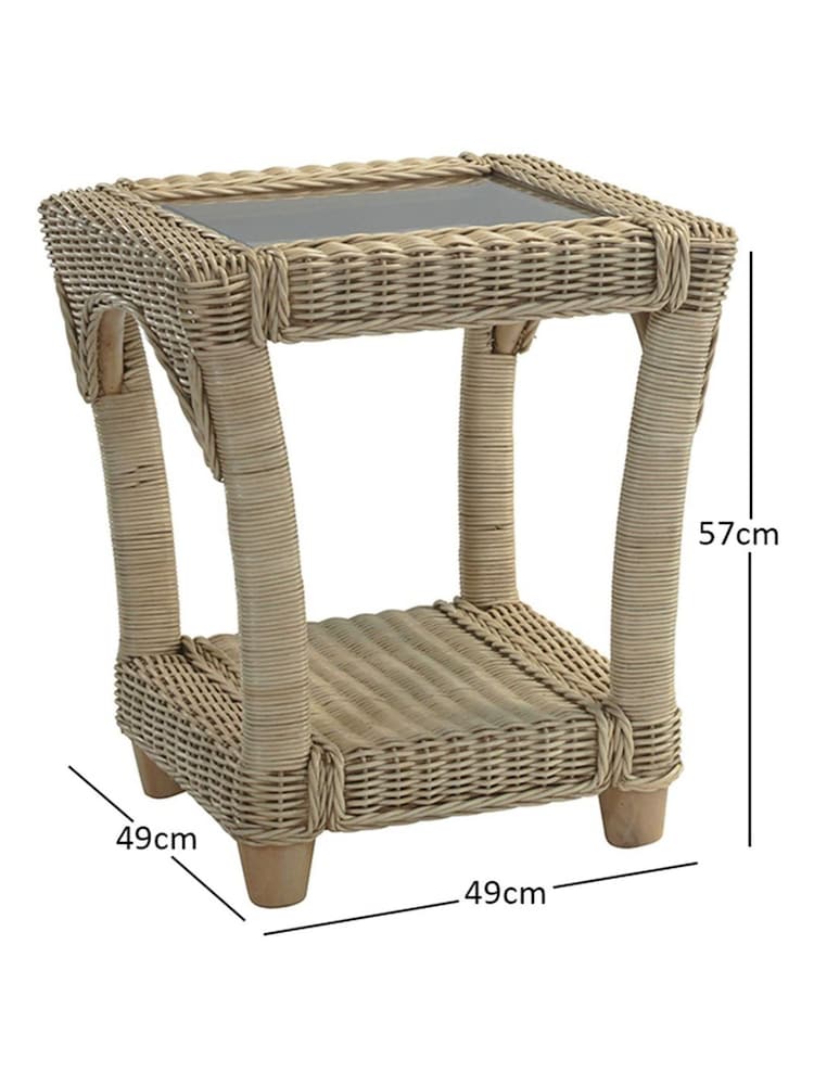 Desser 5 Piece Natural Samford Scatter Back Rattan Sofa Set - Image 5 of 5