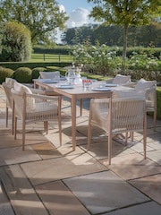 Maze Natural Linen Havana Garden 6 Seater Rectangular Dining Set - Image 2 of 15