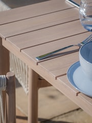 Maze Natural Linen Havana Garden 6 Seater Rectangular Dining Set - Image 7 of 15