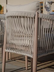 Maze Natural Linen Havana Garden 6 Seater Rectangular Dining Set - Image 9 of 15