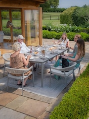 Maze Grey Florence Garden 8 Seater Rectangular Dining Set - Image 2 of 6