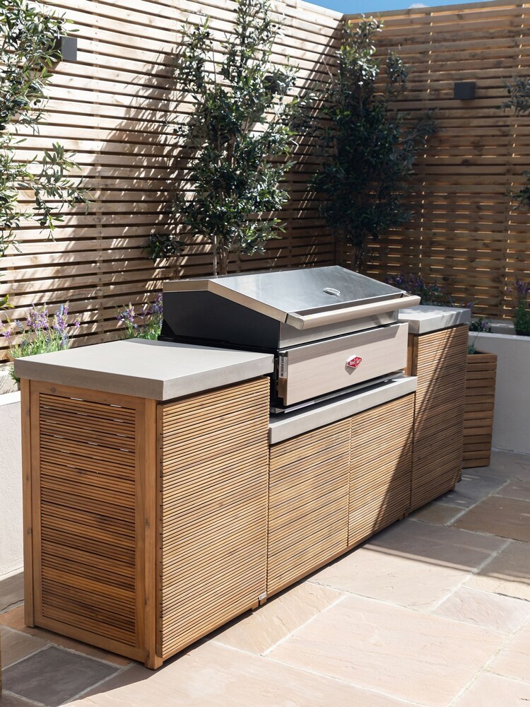 Maze Natural Bali Outdoor Kitchen Small Storage Unit Configuration - Image 2 of 6 Maze Natural Bali Outdoor Kitchen Small Storage Unit Configuration - Image 2 of 6