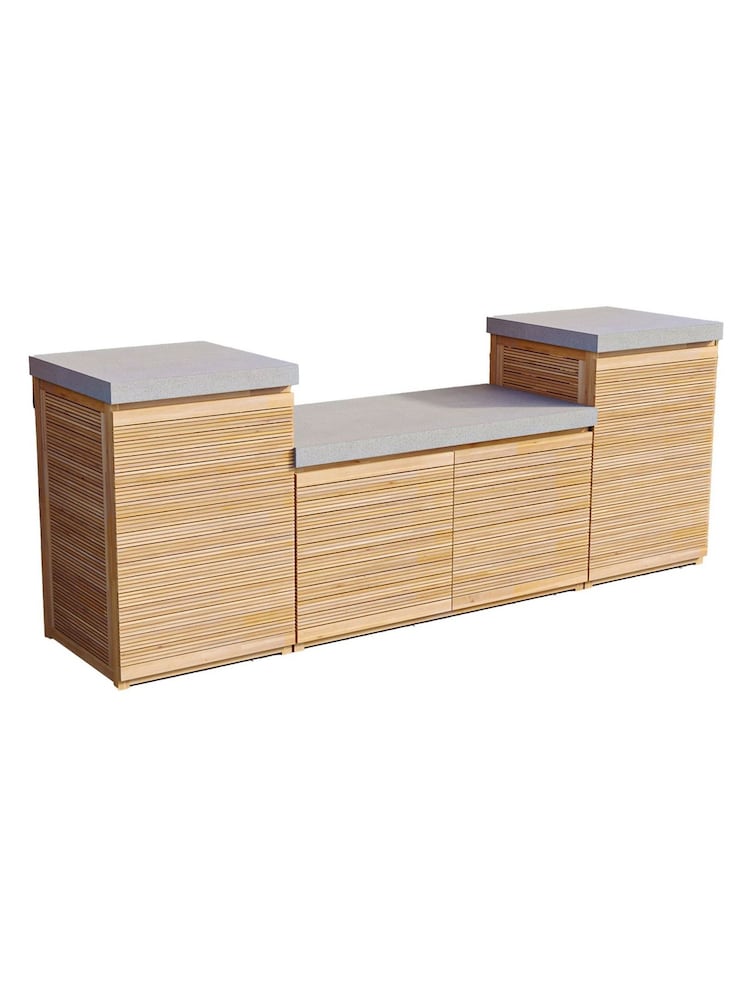 Maze Natural Bali Outdoor Kitchen Small Storage Unit Configuration - Image 6 of 6 Maze Natural Bali Outdoor Kitchen Small Storage Unit Configuration - Image 6 of 6