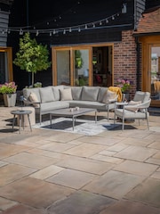 Maze Grey Florence Garden Small Corner Sofa Set With Armchair - Image 1 of 6