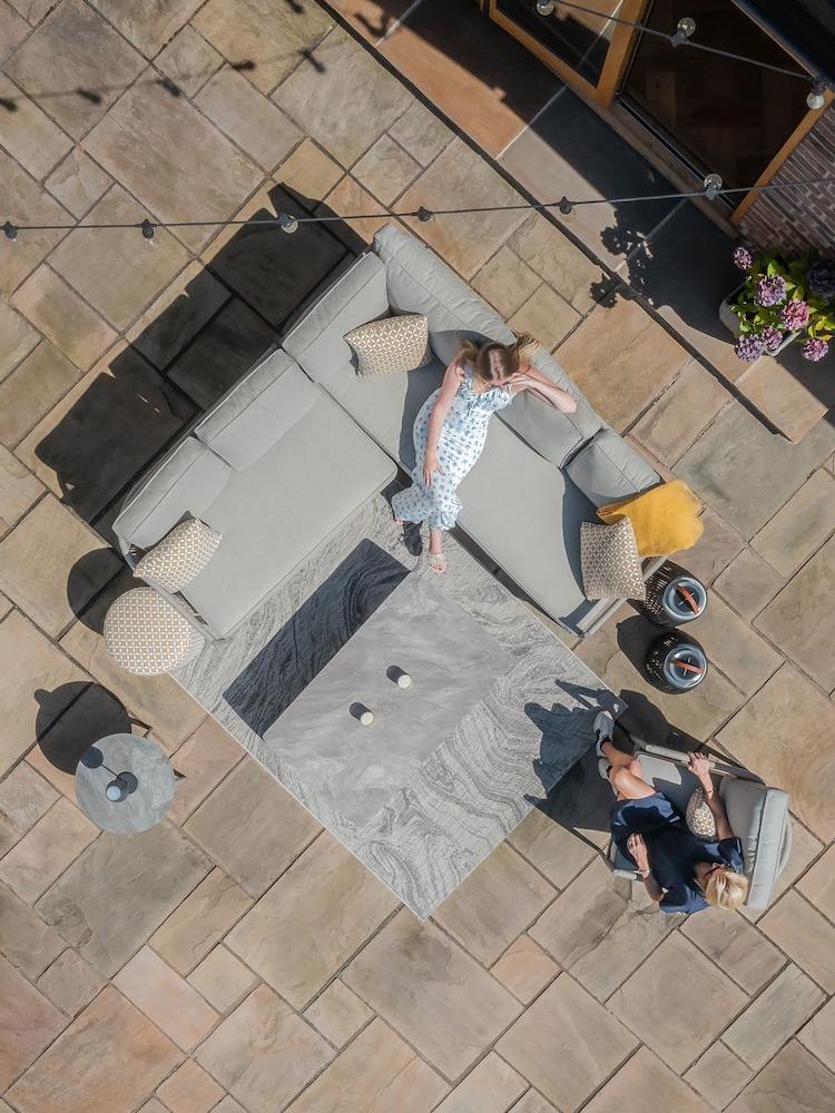 Maze Grey Florence Garden Small Corner Sofa Set With Armchair - Image 2 of 6 Maze Grey Florence Garden Small Corner Sofa Set With Armchair - Image 2 of 6