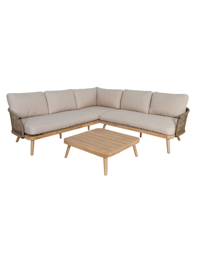 Maze Natural Bali Garden Corner Sofa Set - Image 6 of 6