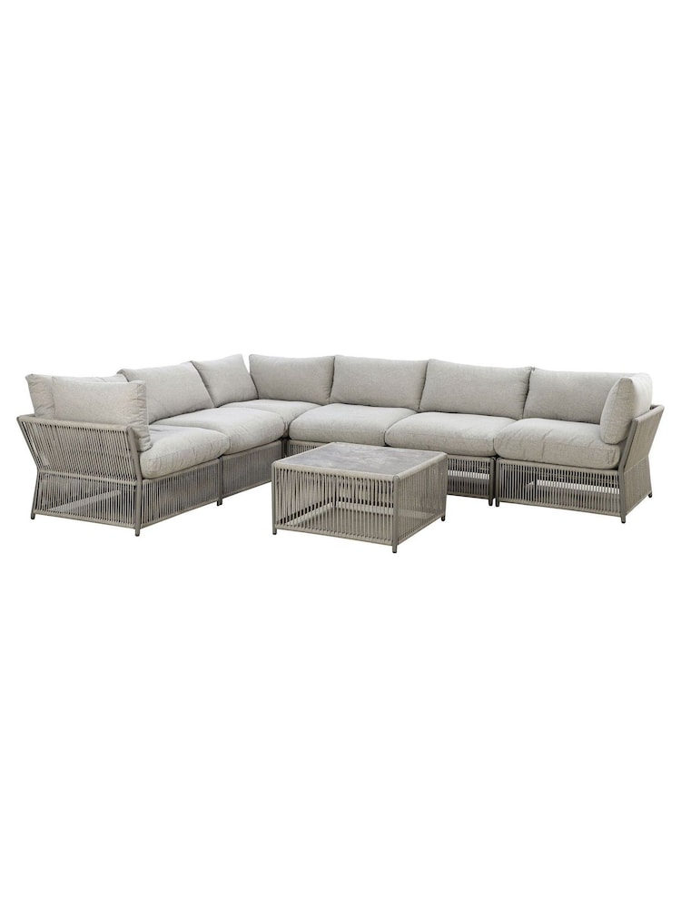 Maze Cool Linen Maldives Garden Large Corner Sofa Set - Image 15 of 15