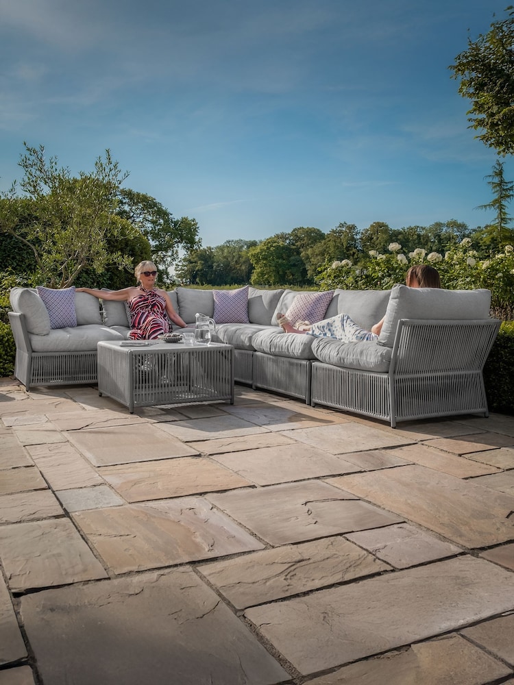 Maze Cool Linen Maldives Garden Large Corner Sofa Set - Image 2 of 15