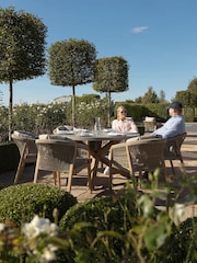 Maze Light Brown Martinique 6 Seater Round Dining Set - Image 2 of 6