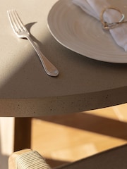 Maze Light Brown Martinique 6 Seater Round Dining Set - Image 5 of 6