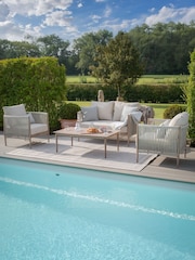 Maze Natural Linen Havana Garden 4 Seater Sofa Set - Image 1 of 7