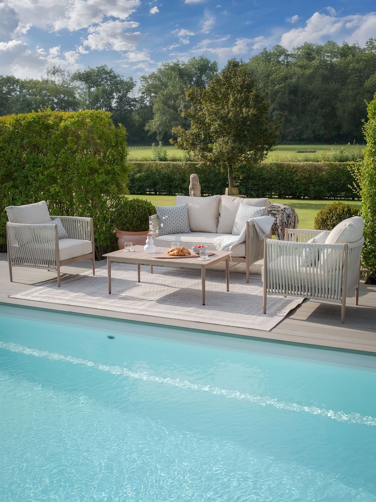 Maze Natural Linen Havana Garden 4 Seater Sofa Set - Image 1 of 7