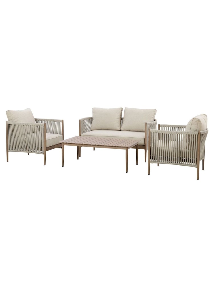 Maze Natural Linen Havana Garden 4 Seater Sofa Set - Image 7 of 7