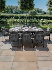 Maze Charcoal Milan Garden 8 Seat Rectangular Dining Set - Image 1 of 9