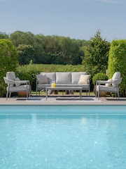 Maze Cool Linen Florence Garden 3 Seater Sofa Set - Image 2 of 6