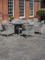 Maze Cool Linen Maldives Garden 6 Seater Oval Dining Set - Image 1 of 12