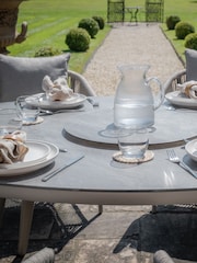 Maze Cool Linen Maldives Garden 6 Seater Oval Dining Set - Image 9 of 12