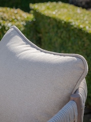 Maze Natural Linen Havana Garden 4 Seater Square Dining Set - Image 6 of 9