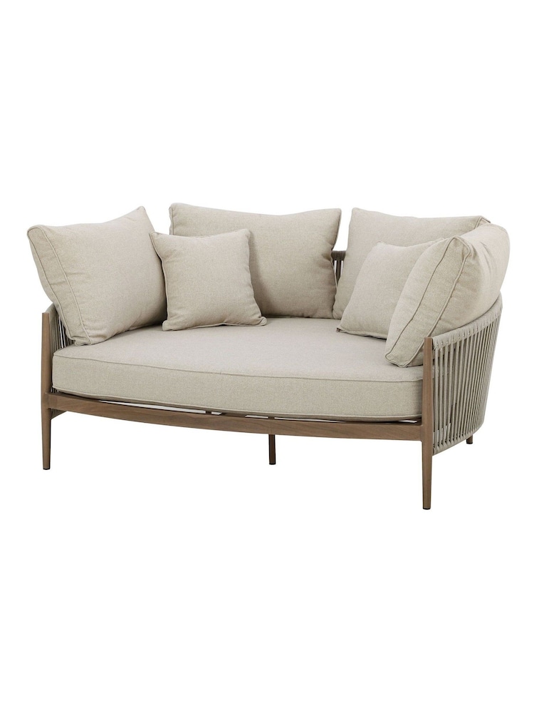 Maze Natural Linen Havana Garden Daybed - Image 8 of 8