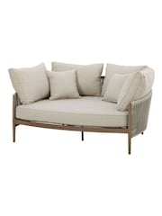 Maze Natural Linen Havana Garden Daybed - Image 9 of 9