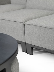 Maze Zinc Grey Ibiza Garden Large Corner Sofa Set With Square Cof - Image 10 of 11