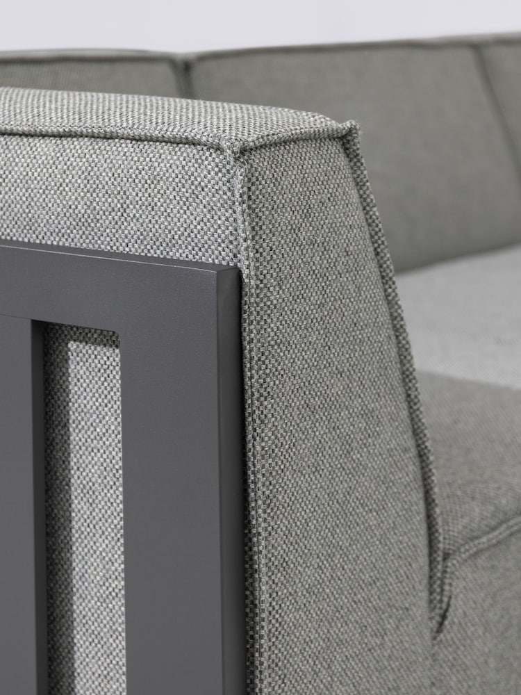 Maze Zinc Grey Ibiza Garden Large Corner Sofa Set With Square Cof - Image 6 of 6
