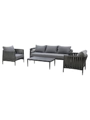 Maze Charcoal Milan Garden 3 Seater Sofa Set - Image 19 of 19