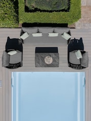 Maze Charcoal Milan Garden 3 Seater Sofa Set - Image 4 of 19