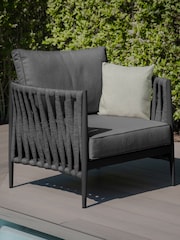 Maze Charcoal Milan Garden 3 Seater Sofa Set - Image 5 of 19
