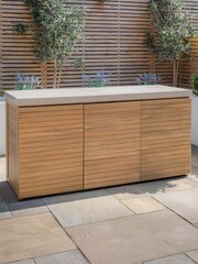 Maze Acacia Wood Bali Outdoor Kitchen Triple 180x60x90 Configuration Storage Unit - Image 2 of 9