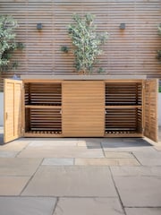 Maze Acacia Wood Bali Outdoor Kitchen Triple 180x60x90 Configuration Storage Unit - Image 5 of 9