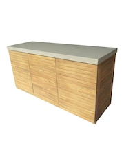 Maze Acacia Wood Bali Outdoor Kitchen Triple 180x60x90 Configuration Storage Unit - Image 8 of 9