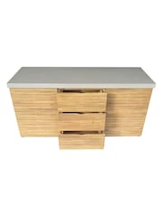 Maze Acacia Wood Bali Outdoor Kitchen Triple 180x60x90 Configuration Storage Unit - Image 9 of 9