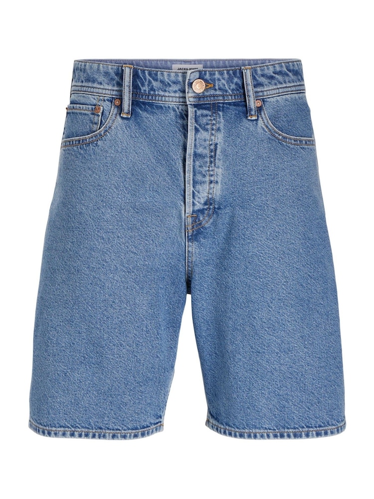 JACK & JONES Blue Loose Fit Denim Shorts - Image 1 of 2