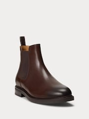 Polo Ralph Lauren Brown Asher Chelsea Mid Cut Boots - Image 2 of 4