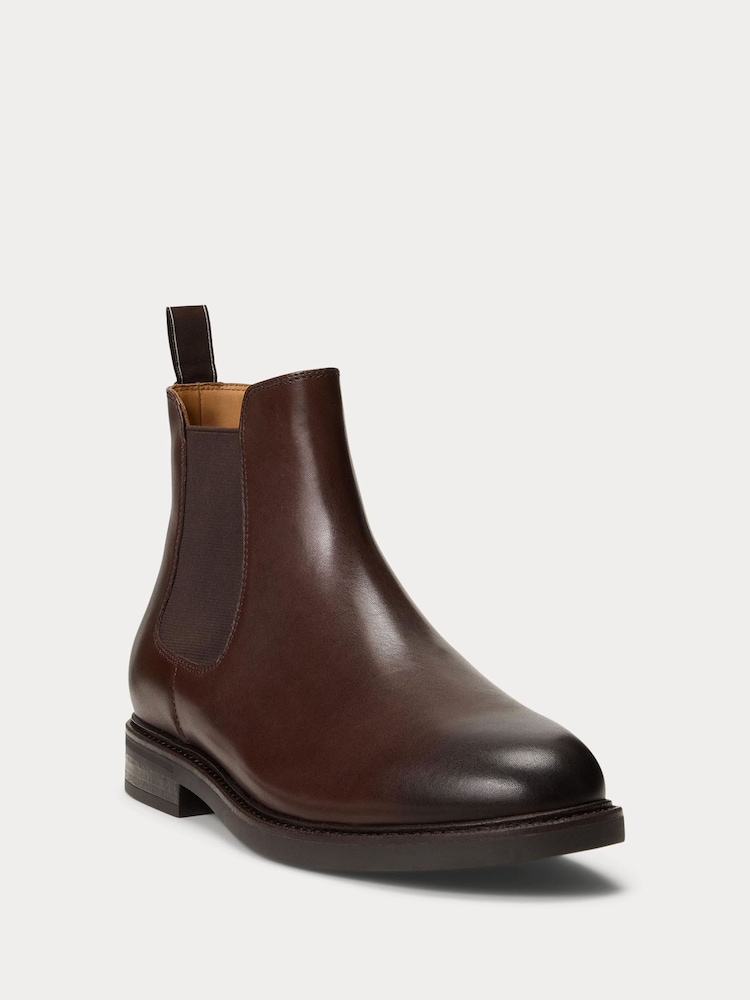 Polo Ralph Lauren Brown Asher Chelsea Mid Cut Boots - Image 2 of 4 Polo Ralph Lauren Brown Asher Chelsea Mid Cut Boots - Image 2 of 4