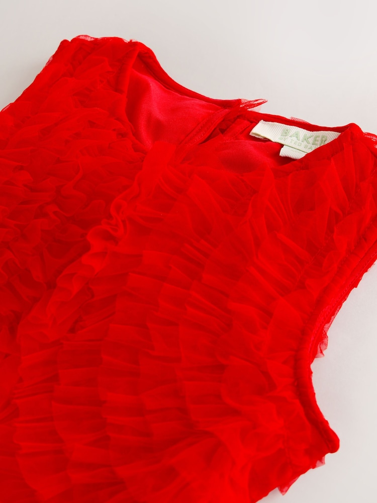 Vestido escalonado de malla roja de Baker by Ted Baker - Imagen 12 de 12 Vestido escalonado de malla roja de Baker by Ted Baker - Imagen 12 de 12