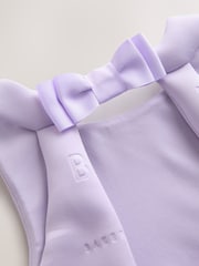 Flieder-Violett - Baker by Ted Baker Mesh 3D Bow Hem Embossed Scuba Kleid - Bild 13 von 14