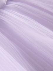 Flieder-Violett - Baker by Ted Baker Mesh 3D Bow Hem Embossed Scuba Kleid - Bild 14 von 14