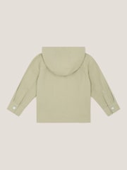 Monsoon Green Hooded Twill Zip-Up 100% Cotton Jacket - Image 2 of 3