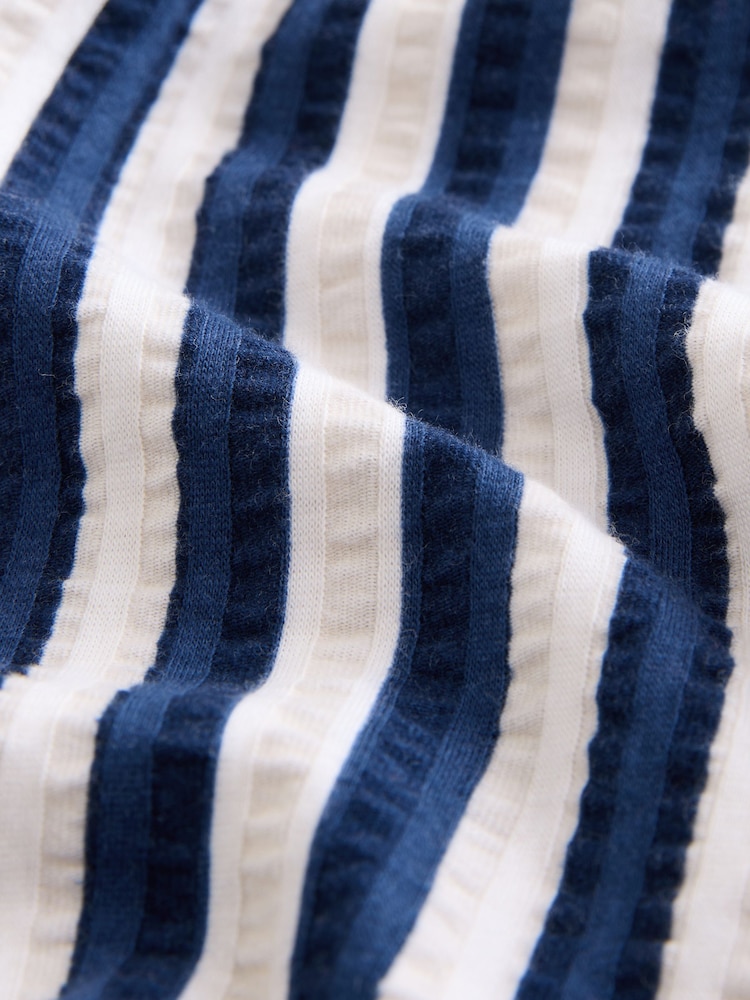 Navy Sleeveless Collar Summer Dress (3mths-7yrs) - Image 5 of 5