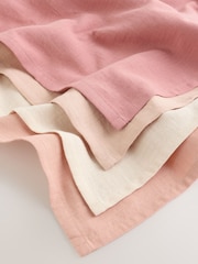 Pink Baby Muslins Cloths 4 Pack - Image 2 of 5