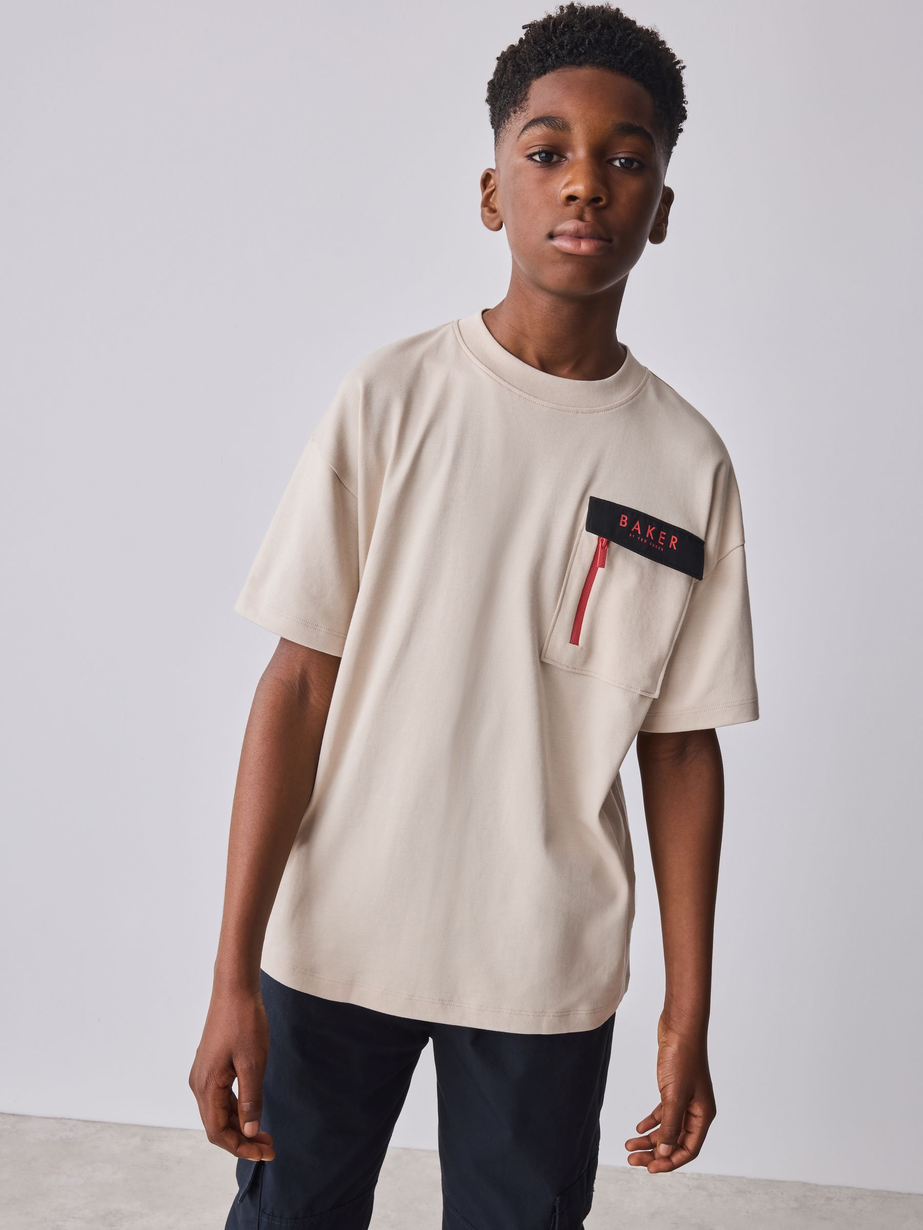 TED BAKER サイズ1 Next：日本 ストーン - Baker By Ted Baker オーバーサイズ Tシャツ