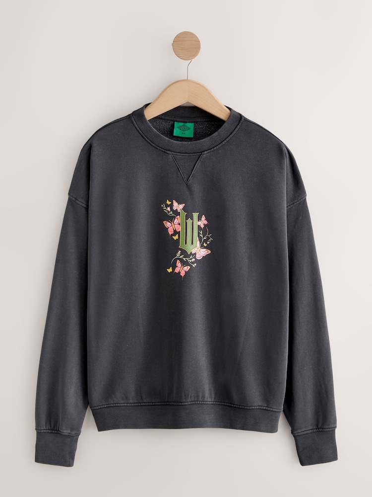 Navy Official Wicked Licence Graphic Longsleeve Crewneck Sweatshirt - Image 1 of 4
