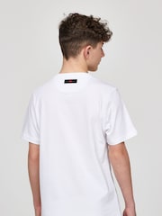 Zavetti Canada Juniors 100% Cotton Botticini Reflective White T-Shirt - Image 2 of 5
