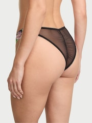 Victoria's Secret Black Brazilian Wisteria Embroidery Knickers - Image 2 of 2