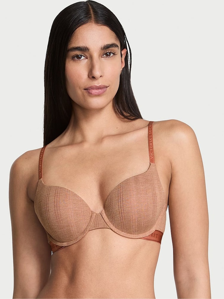 Victoria's Secret Heather Rosewood Nude Full Cup Push Up Modal Bra - Image 1 of 2 Victoria's Secret Heather Rosewood Nude Full Cup Push Up Modal Bra - Image 1 of 2